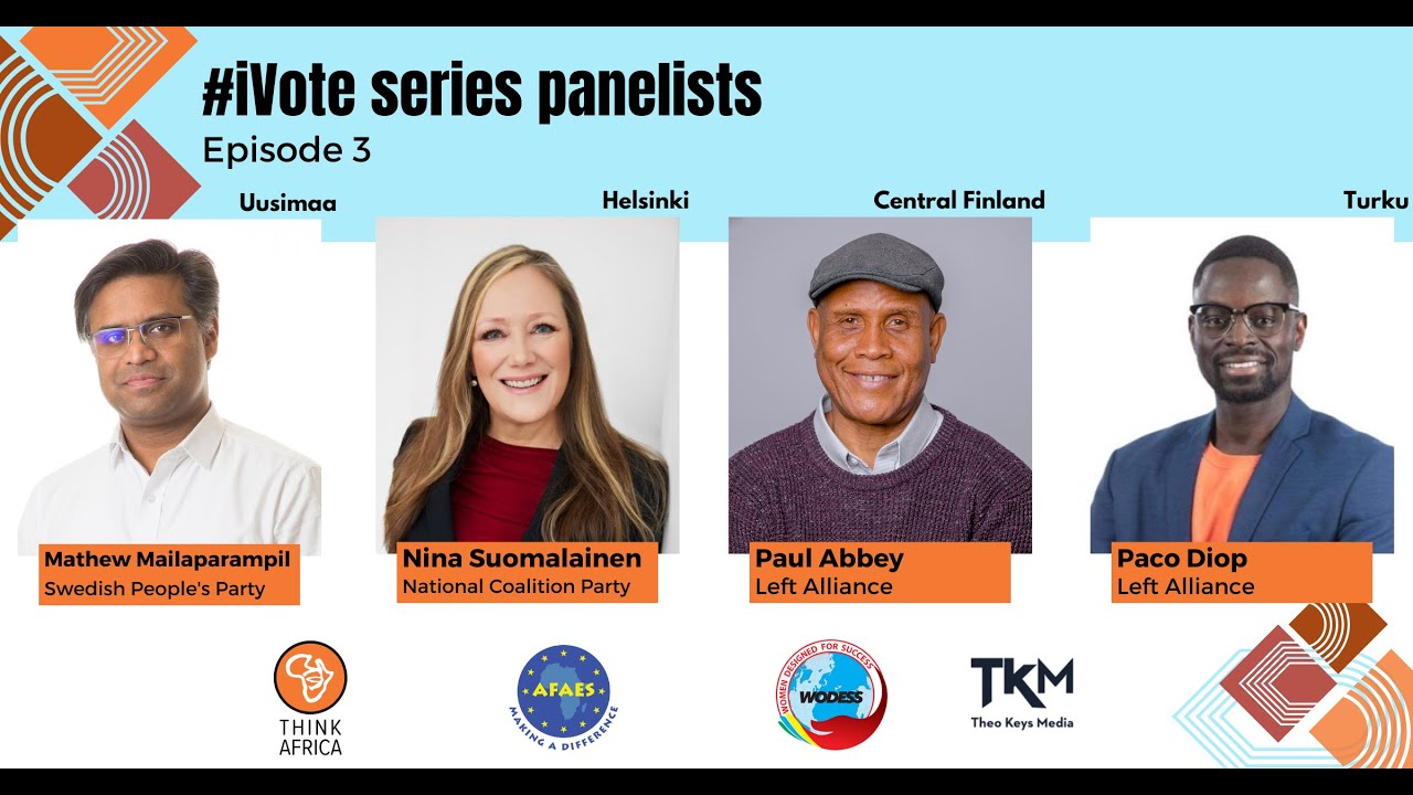 #iVote Parliamentary Elections panel 3 — Mathew Mailaparampil, Nina Suomalainen, Paco Diop, Paul Abbey